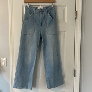 Just Black Patch Pocket Wide Leg Jean